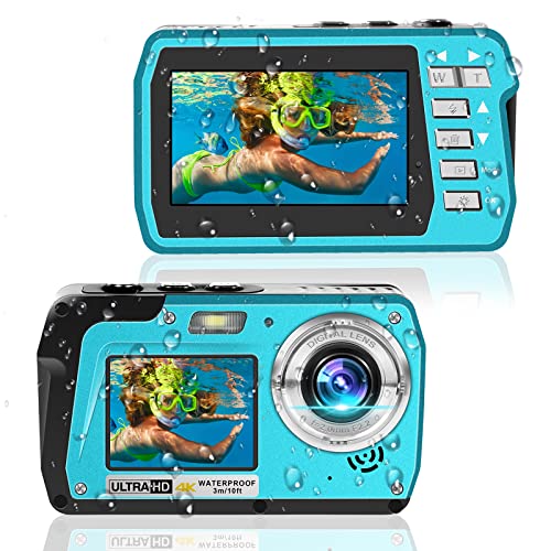 Underwater Camera with 4K Video & Dual Screens