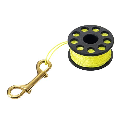 Yellow Wreck Diving Finger Reel - 100ft