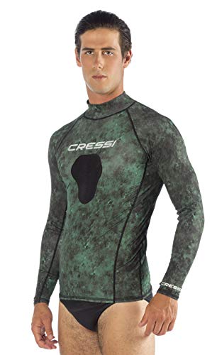Camo Green Diving Rash Guard - XXL
