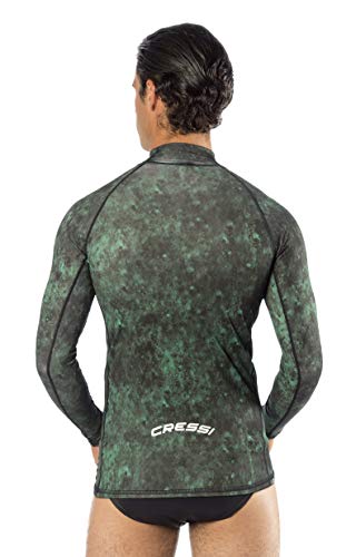 Camo Green Diving Rash Guard - XXL