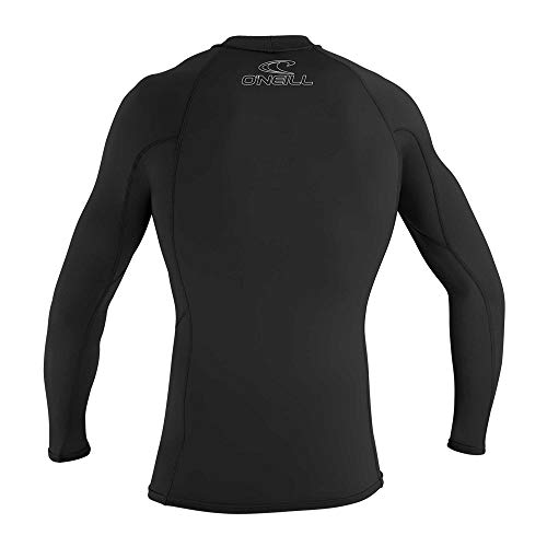 O'Neill Men's Basic Skins Rash Guard, Black, Large