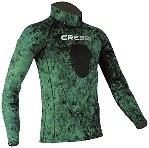Camo Green Diving Rash Guard - XXL