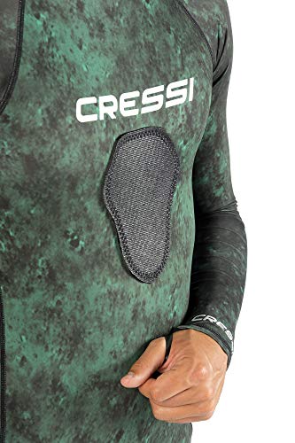 Camo Green Diving Rash Guard - XXL
