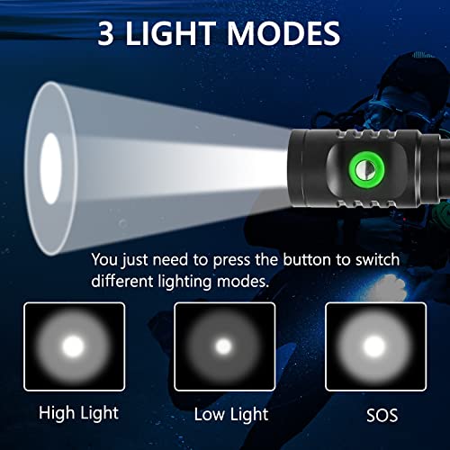 5000 Lumen Rechargeable Diving Flashlight