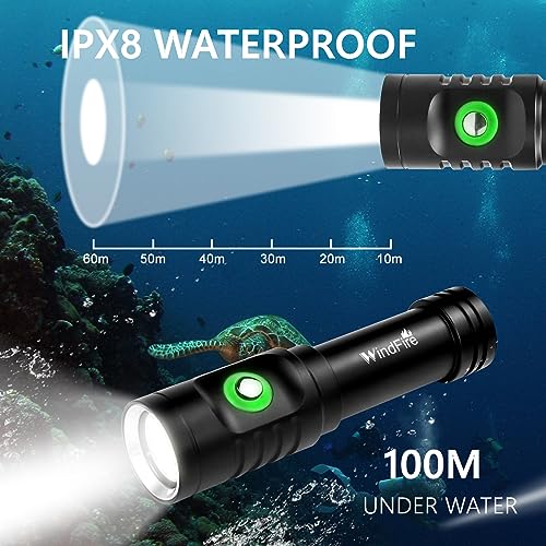 5000 Lumen Rechargeable Diving Flashlight