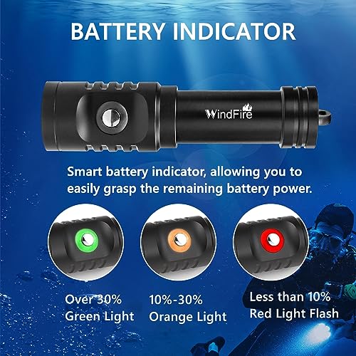 5000 Lumen Rechargeable Diving Flashlight