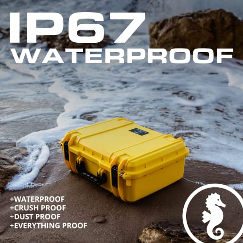 Seahorse SE-720 Waterproof Protective Hardcase without Foam (Yellow), Medium - SE720YL