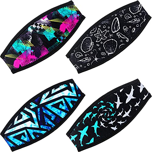 Neoprene Diving Mask Strap Cover - 4 Pieces