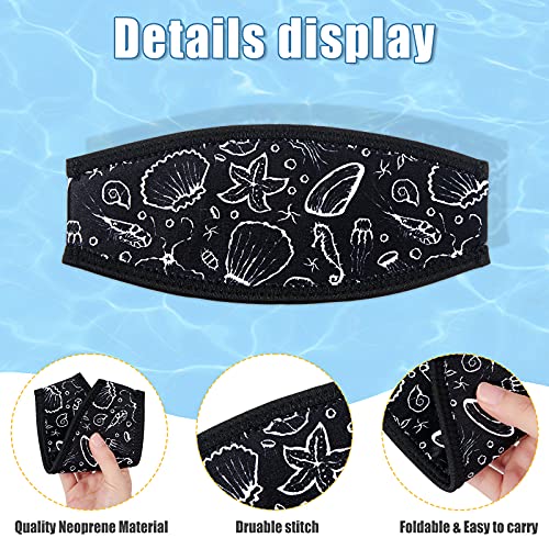 Neoprene Diving Mask Strap Cover - 4 Pieces