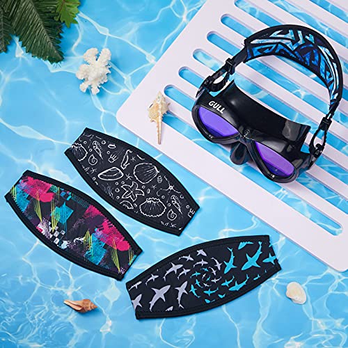 Neoprene Diving Mask Strap Cover - 4 Pieces