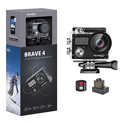 AKASO Brave 4K Waterproof Action Camera Bundle