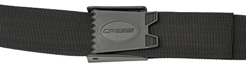 Cressi Nylon Weight Belt w/Plastic Buckle, Black