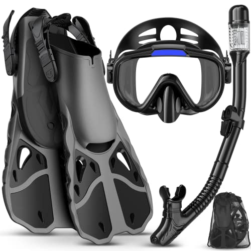 Adult Snorkeling Set with Fins and Mask Combo