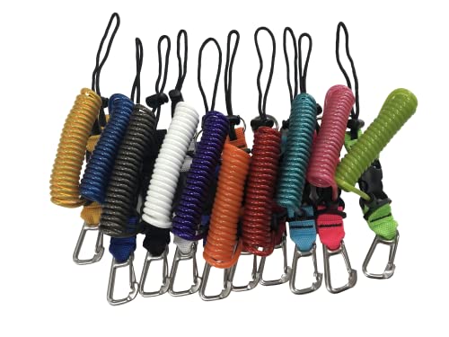 Yellow Scuba Diving Coil Lanyard