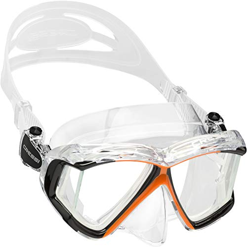 Cressi Panoramic Scuba Mask (Clear Orange)