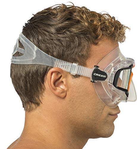 Cressi Panoramic Scuba Mask (Clear Orange)