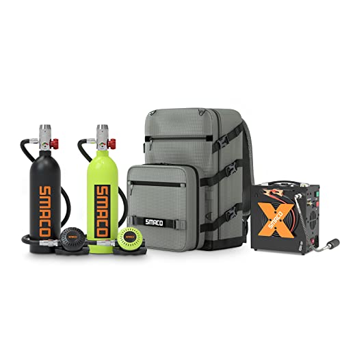SMACO Mini Scuba Tank Set with Buddy Kit