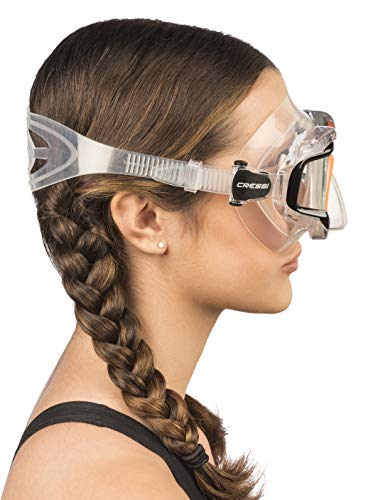 Cressi Panoramic Scuba Mask (Clear Orange)