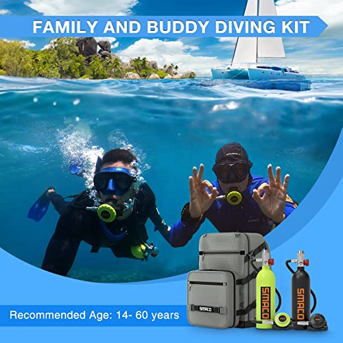 SMACO Mini Scuba Tank Set with Buddy Kit