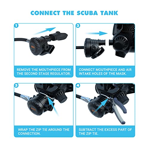 SMACO Mini Scuba Tank with Full Face Mask
