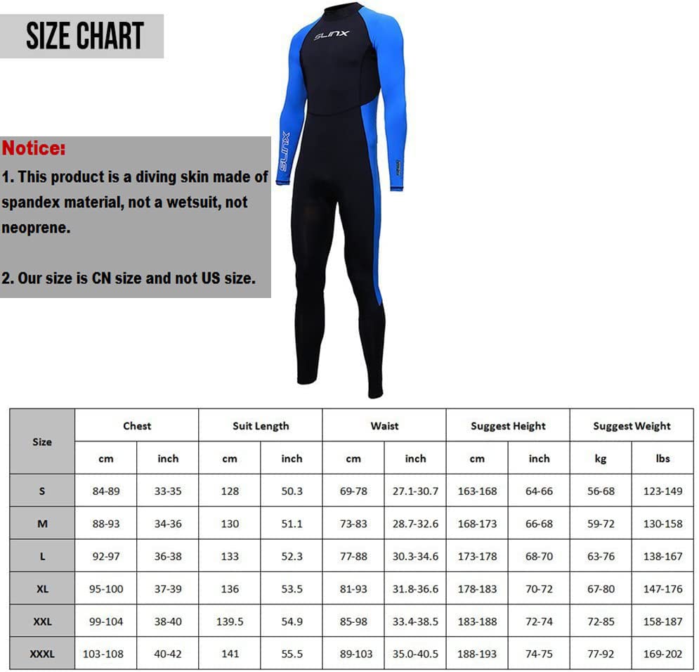 UV Protection Full Body Dive Wetsuit for Men/Women