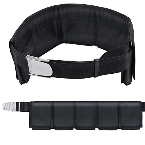 Adjustable Scuba Weight Belt with 5 Pockets