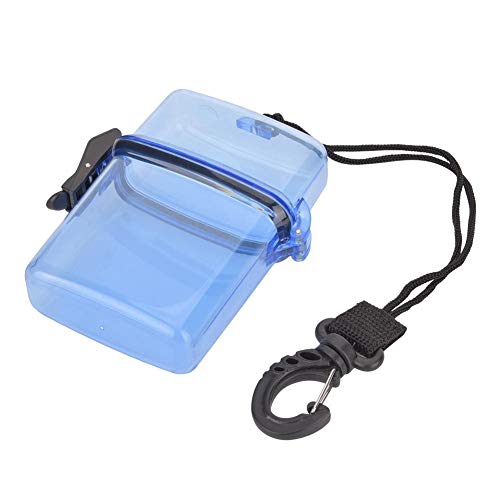 Transparent Blue Diving Dry Box with Rope Hook