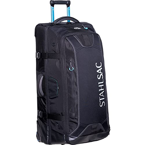 Stahlsac 34" Steel Wheeled Checked Luggage (Black)