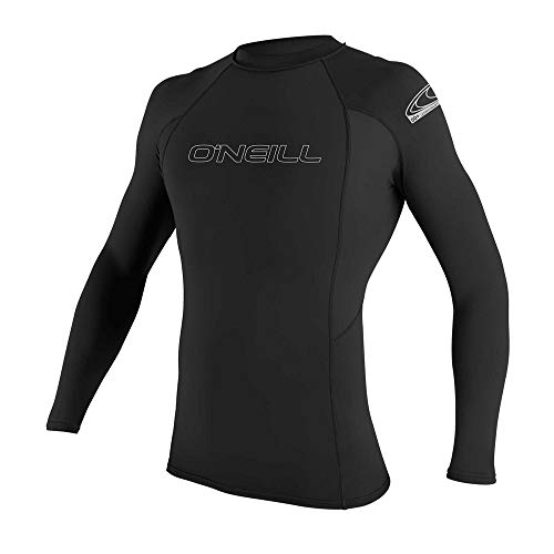 O'Neill Men's Basic Skins Rash Guard, Black, Large