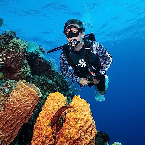 Men's Long-Sleeve Graphite Diving Rash Guard