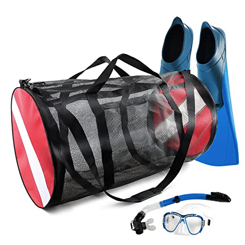 Heavy Duty Mesh Dive Bag with Shoulder Straps