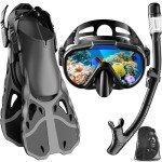 Adult Snorkeling Set with Fins and Mask Combo