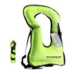 Green Inflatable Snorkeling Vest for Adults