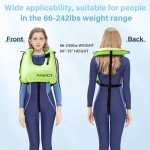 Green Inflatable Snorkeling Vest for Adults