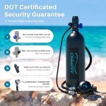 Green CHIKADIV 1.9L Mini Scuba Tank Set