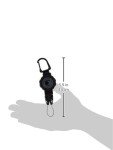 Scuba Gear Retractable Holder with Carabiner - Black