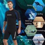 Lemorecn Men's 3mm Neoprene Diving Shorty Jumpsuit