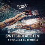 Speedo Swim Training Switchblade Fins, Black/Red, L