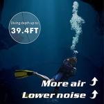 Portable tankless diving system with rechargeable battery