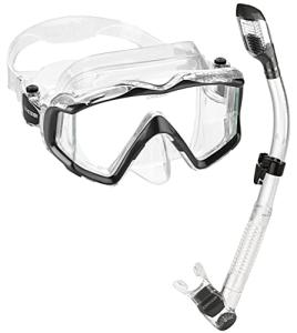 Cressi Panoramic Mask & Dry Snorkel Set