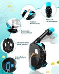 Foldable Full Face Snorkel Set with Fins