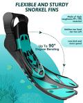 Foldable Full Face Snorkel Set with Fins