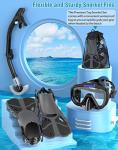 Adult Snorkeling Set with Fins and Mask Combo