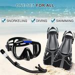 Adult Snorkeling Set with Fins and Mask Combo