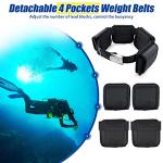 Detachable Pocket Scuba Weight Belt