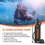 Portable 2L Scuba Tank with Strap & Certification
