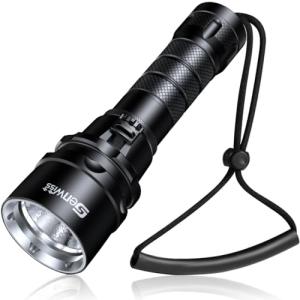 2000 Lumen Scuba Diving Flashlight with Holder & Charger