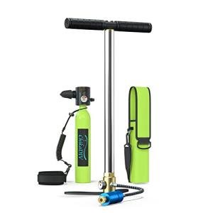 Portable mini scuba tank for diving and snorkeling