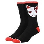 Demon Slayer Fox Mask Casual Crew Socks