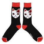 Demon Slayer Fox Mask Casual Crew Socks